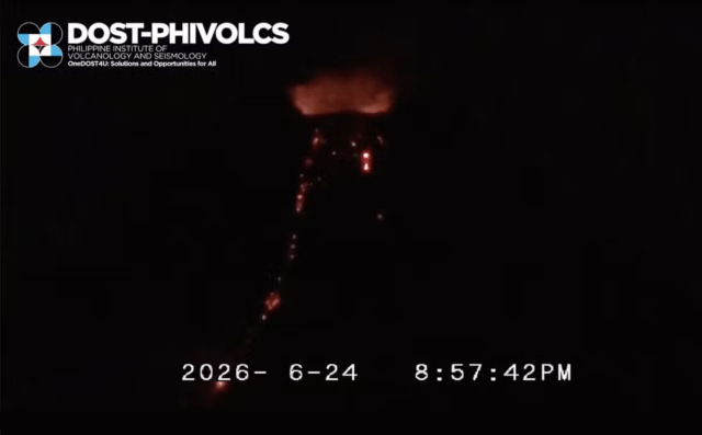 Mayon lava flows continue on 170th day